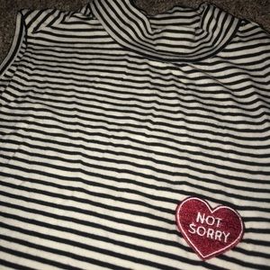 Not Sorry Turtle Neck crop top